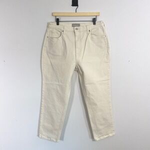 Everlane The Curvy Cheeky Jean Womens‎ Size 32 S Short Organic Cotton Ecru Denim